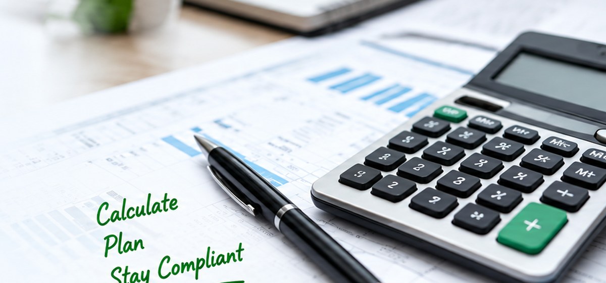 Tax calculator and financial documents