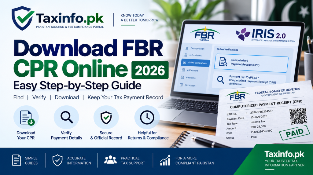 Download FBR CPR Online 2026 – Easy Step-by-Step Guide