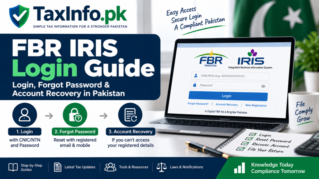 FBR IRIS Login Guide – Forgot Password & Account Recovery in Pakistan
