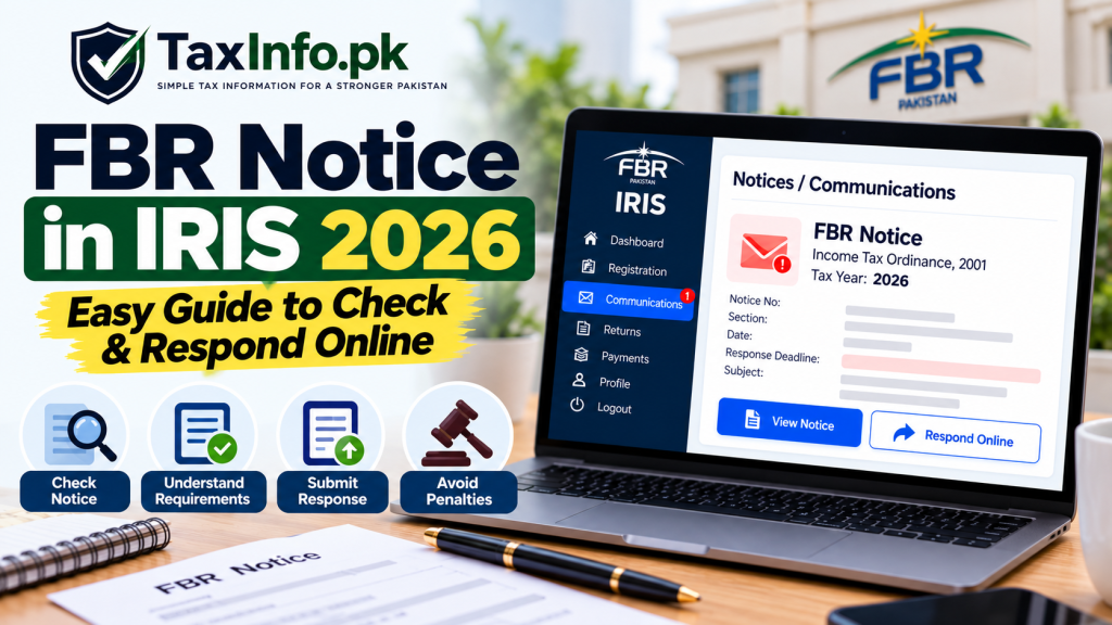 FBR Notice in IRIS 2026 – Easy Guide to Check & Respond Online