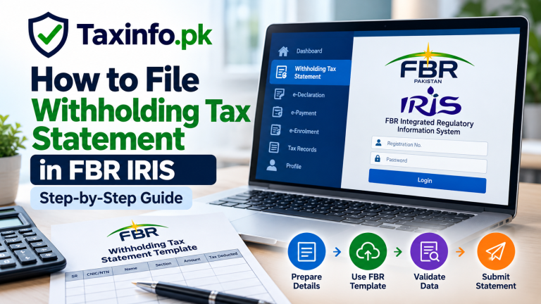 How to File Withholding Tax Statement in FBR IRIS – Step-by-Step Guide