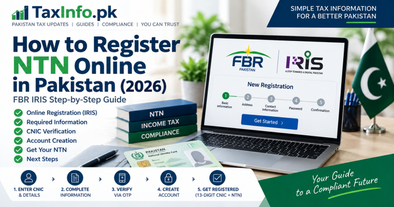 NTN Online Registration Guide Pakistan 2026