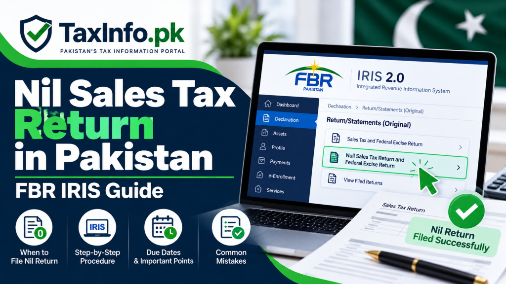 How to File a Nil Sales Tax Return in Pakistan – FBR IRIS Guide