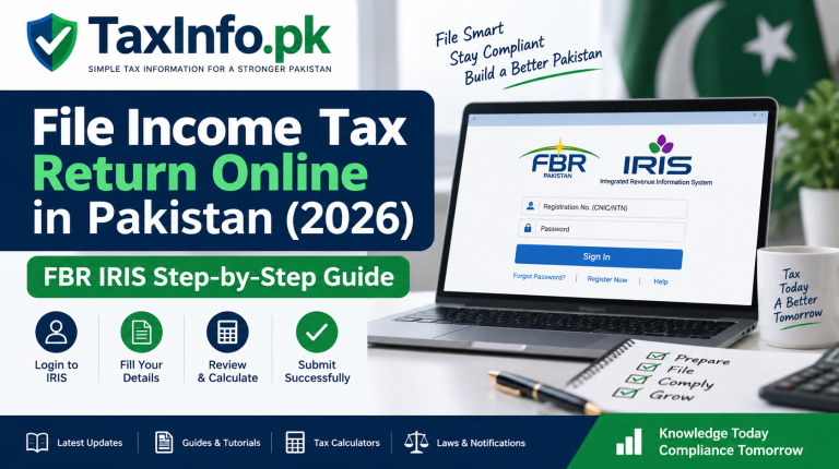 How to File Income Tax Return Online in Pakistan 2026 through FBR IRIS
