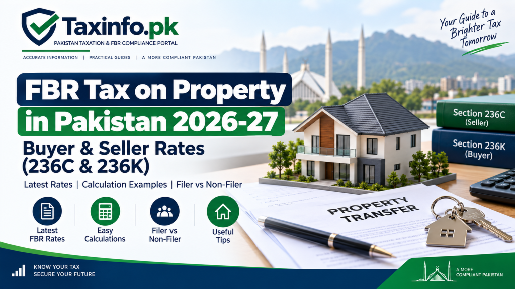 FBR Tax on Property in Pakistan 2026-27 – Buyer & Seller Rates (236C & 236K)
