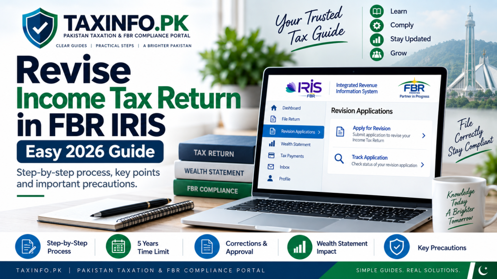How to Revise Income Tax Return in FBR IRIS – Easy 2026 Guide