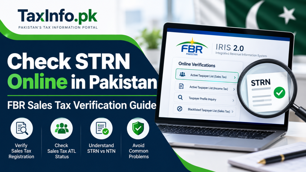 How to Check STRN Online in Pakistan – FBR Sales Tax Verification Guide
