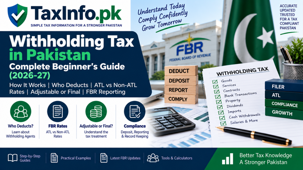 Withholding Tax in Pakistan – Complete Beginner’s Guide (2026-27)