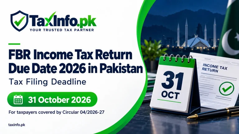 Income Tax Return Due Date 2026 in Pakistan – 31 October deadline for covered taxpayers
