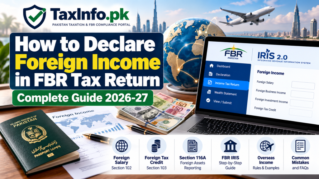 How to Declare Foreign Income in FBR Tax Return – Complete Guide 2026-27