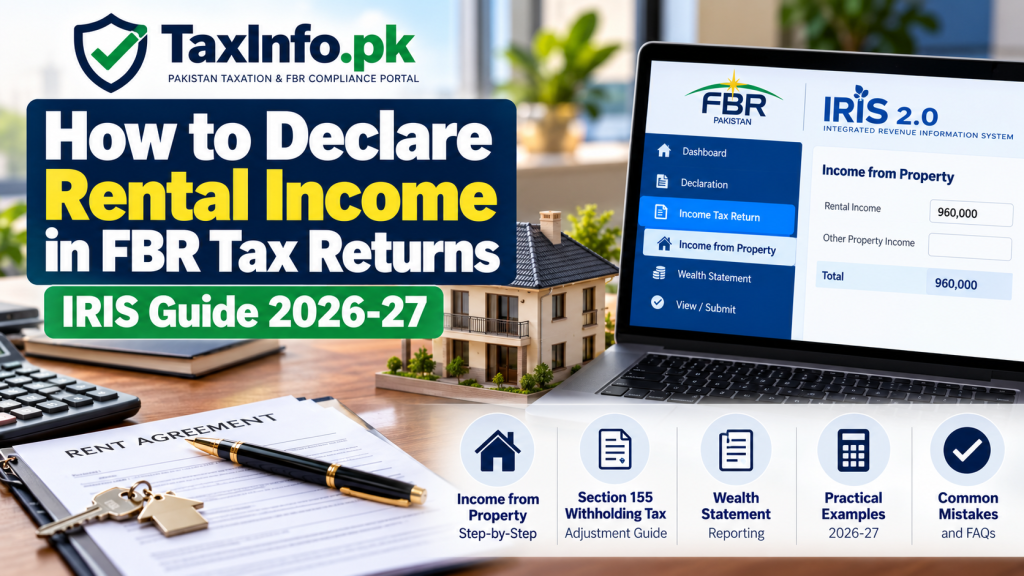 How to Declare Rental Income in FBR Tax Returns – IRIS Guide 2026-27