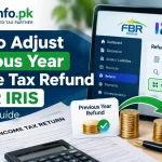 Adjust Previous Year Income Tax Refund in IRIS – Pakistan FBR Guide