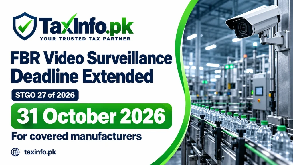 FBR Video Surveillance Deadline Extended to 31 October 2026 – STGO 27